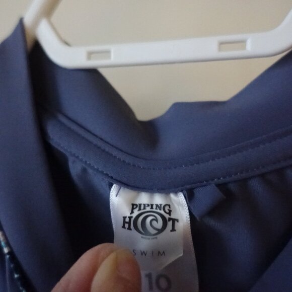 Piping Hot full-zip rash guard rashguard short-sleeve swim 6 SM S Small - Picture 3 of 14